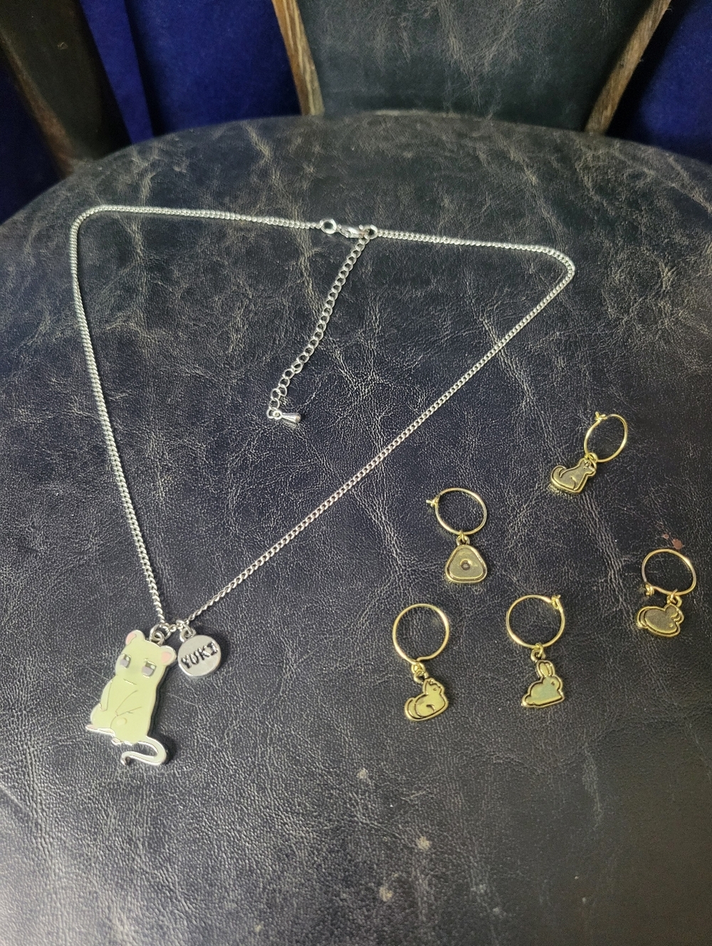 Fruits Basket Yuki The Mouse Necklace Pendant W/ Accent Zodiac Animal Characters